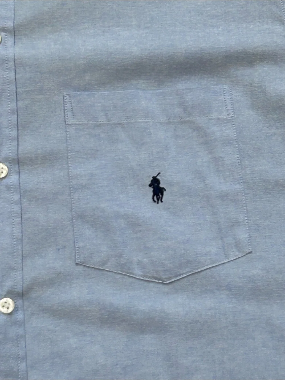 Vintage Men’s Polo Ralph Lauren Button Down Shirt Light Blue 100% Cotton